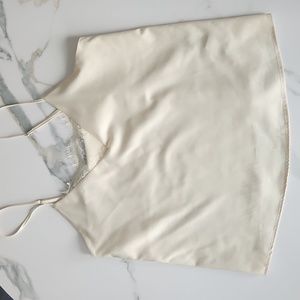 Zara Small cream camisole with lace